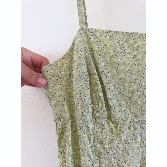 90s Y2K Flirty Floral Spaghetti Strap Hourglass Dress- Size S/M - Picture 5 of 8
